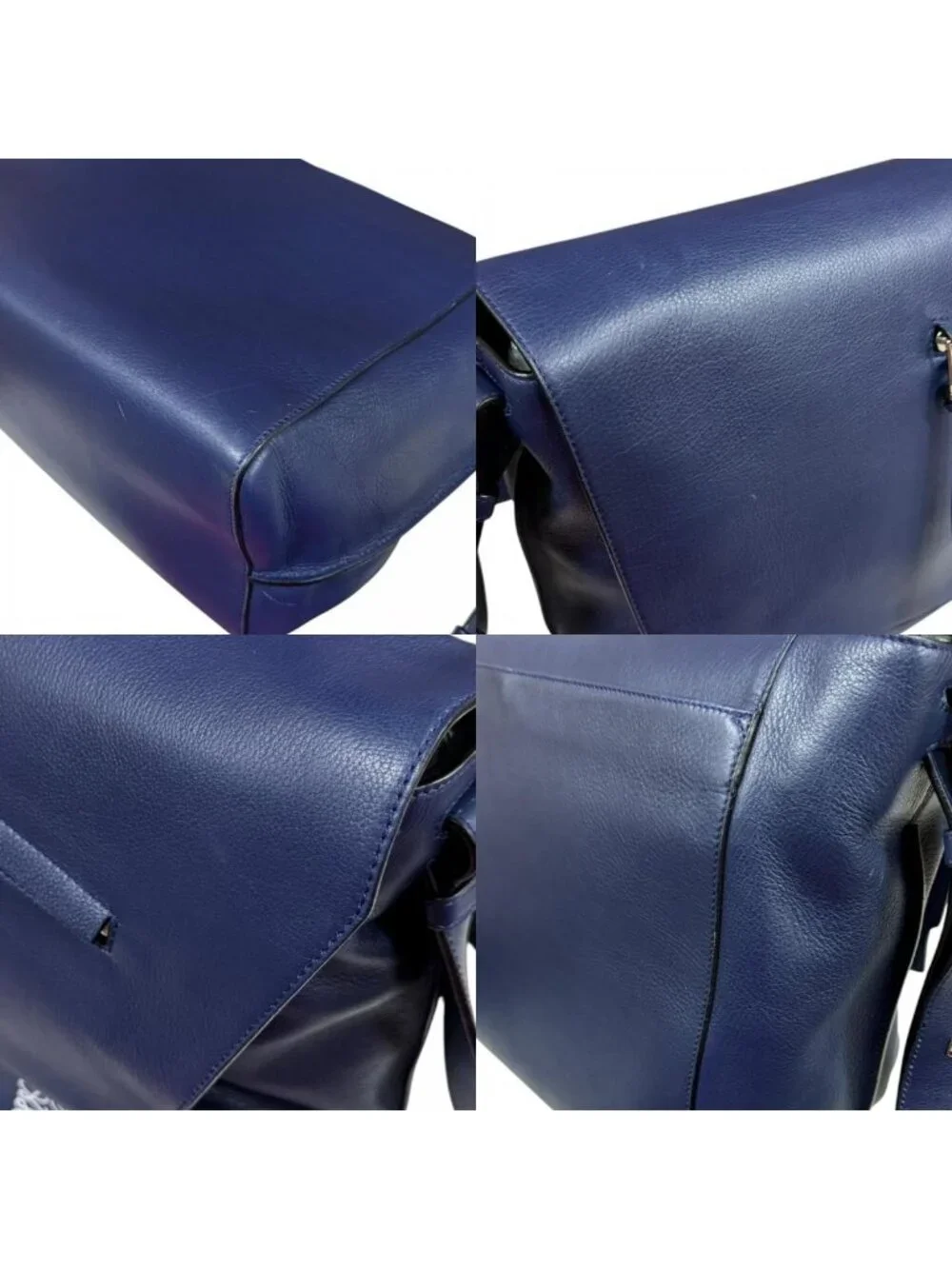 Loewe Anton Messenger Bag Anagram Leather 307.41 Navy